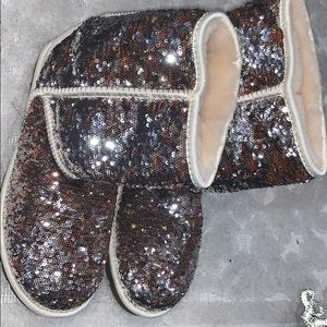 Glitter UGG boots